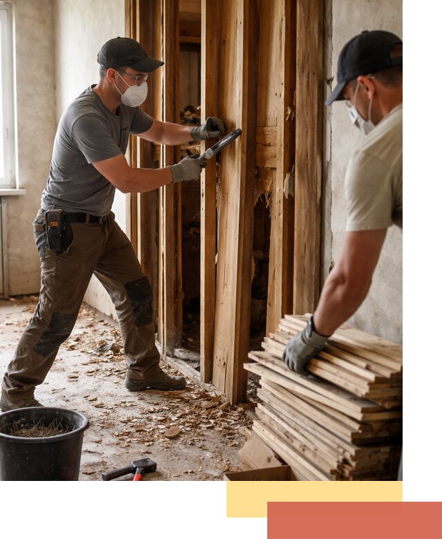 Демонтаж деревянных перегородок в Нягани быстро и аккуратно