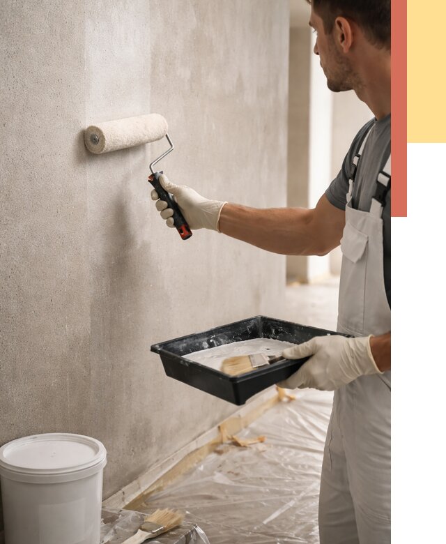 Грунтовка стен в Нягани от 2241 руб. м2 — быстро, недорого, с материалом | ОТДЕЛОЧНИК-Нга