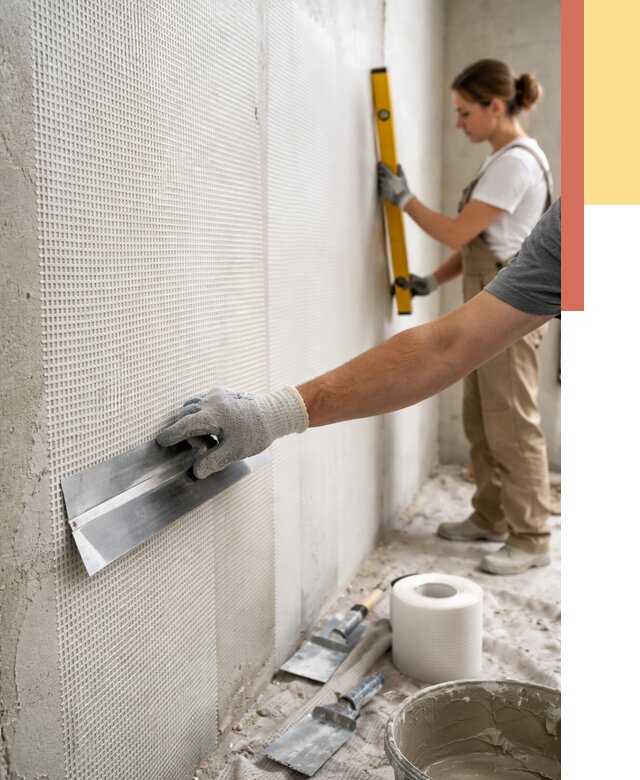 Армирование стен стеклосеткой в Нягани от 3260 руб. под ключ | ОТДЕЛОЧНИК-Нга