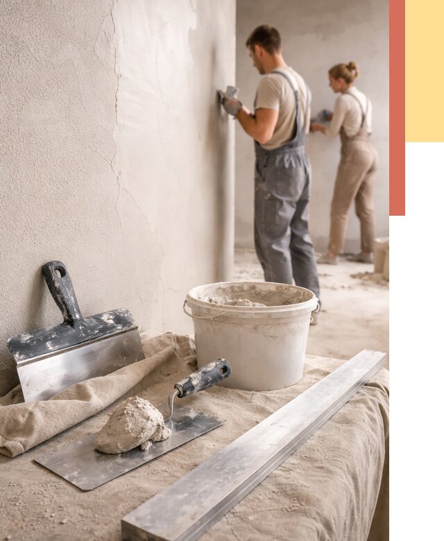 Штукатурка стен гипсовая в Нягани от 4584 руб/м2 — быстро и недорого | ОТДЕЛОЧНИК-Нга