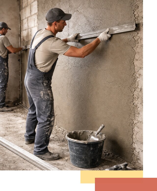 Штукатурка стен цементно-песчаная в Нягани профессионально