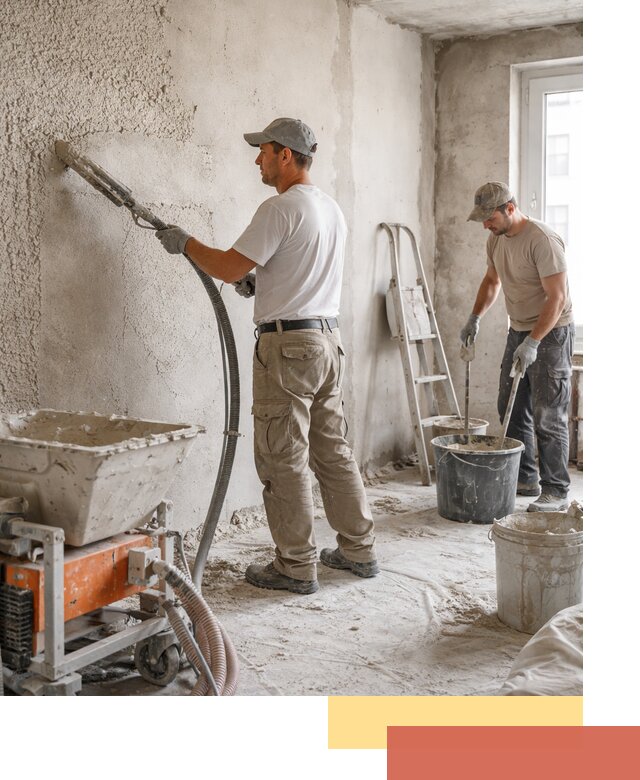 Машинная штукатурка стен в Нягани — быстро и качественно