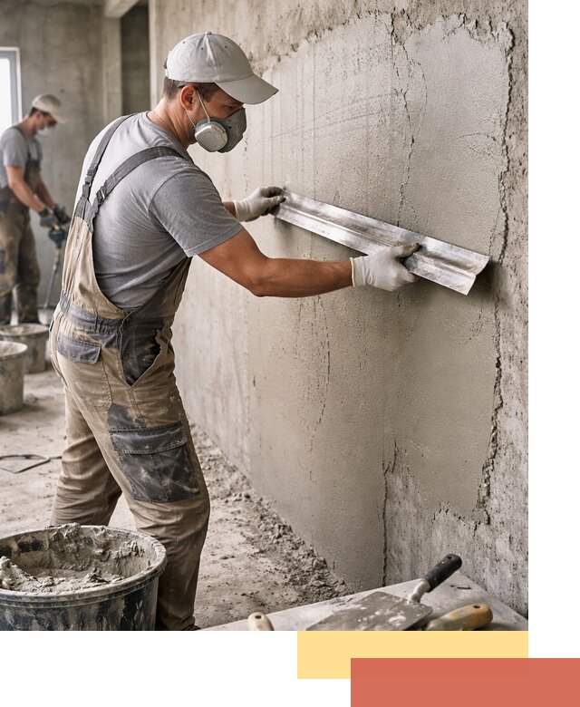 Штукатурка бетонных стен в Нягани качественно и долговечно