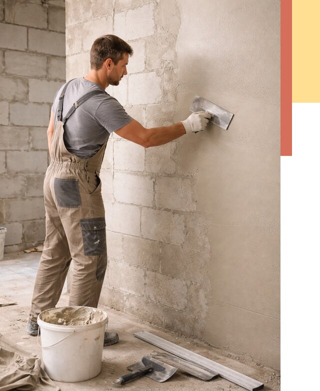 Штукатурка стен из газобетона в Нягани от 2139 руб./м2 — быстро и недорого | ОТДЕЛОЧНИК-Нга