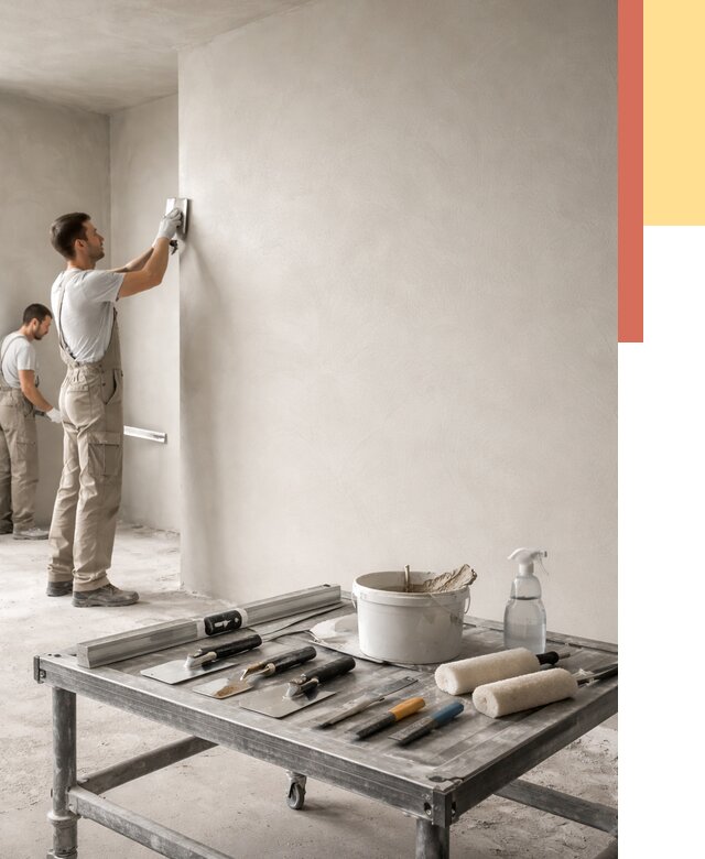 Штукатурка стен под покраску в Нягани от 4584 руб./м² — качественно и недорого | ОТДЕЛОЧНИК-Нга