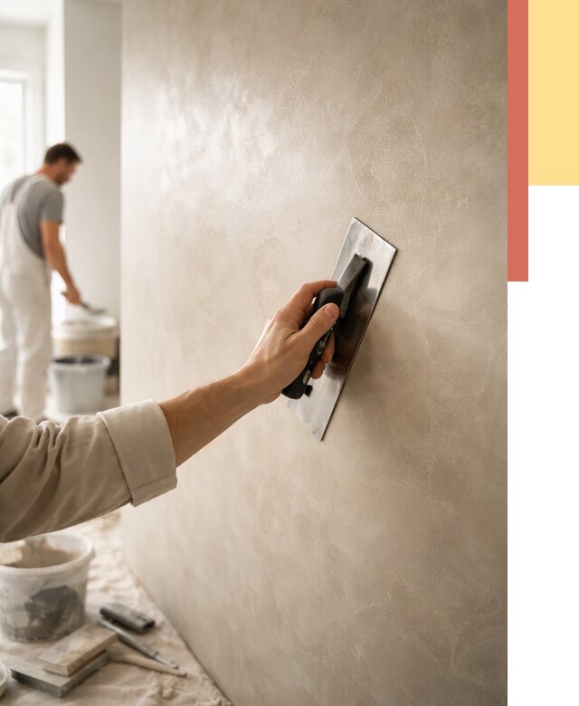 Венецианская штукатурка в Нягани от 3565 руб/м² — нанесение стен под ключ | ОТДЕЛОЧНИК-Нга