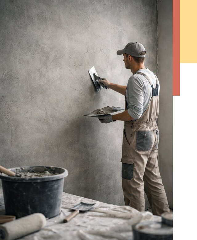 Декоративная штукатурка под бетон в Нягани от 2547 руб./м² — нанесение под ключ | ОТДЕЛОЧНИК-Нга