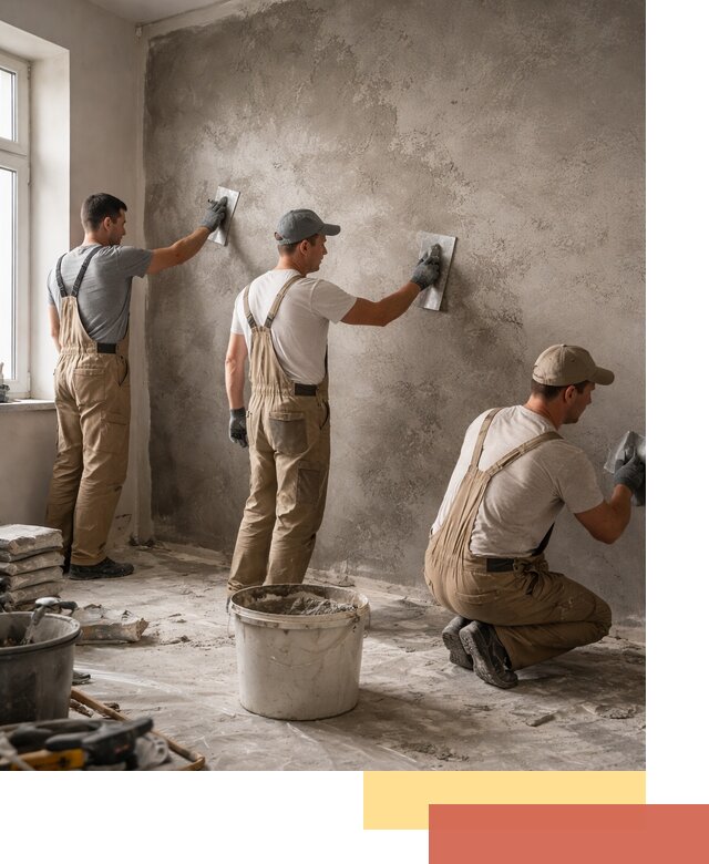 Декоративная штукатурка под бетон в Нягани для стен и потолков