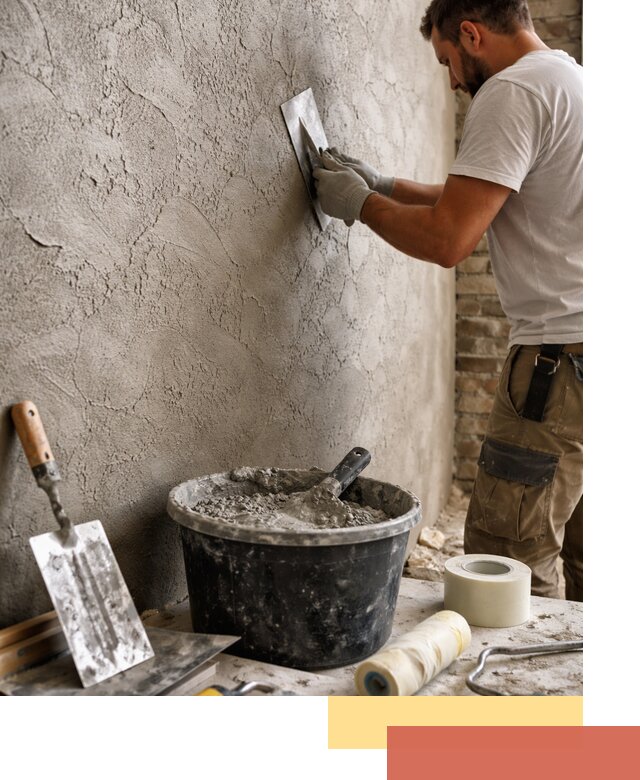 Декоративная штукатурка лофт в Нягани — отделка стен и потолков