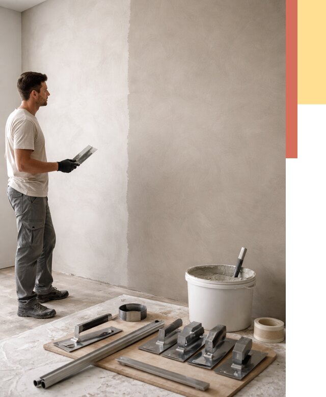 Нанесение микроцемента на стены в Нягани от 3260 руб./м2 под ключ | ОТДЕЛОЧНИК-Нга