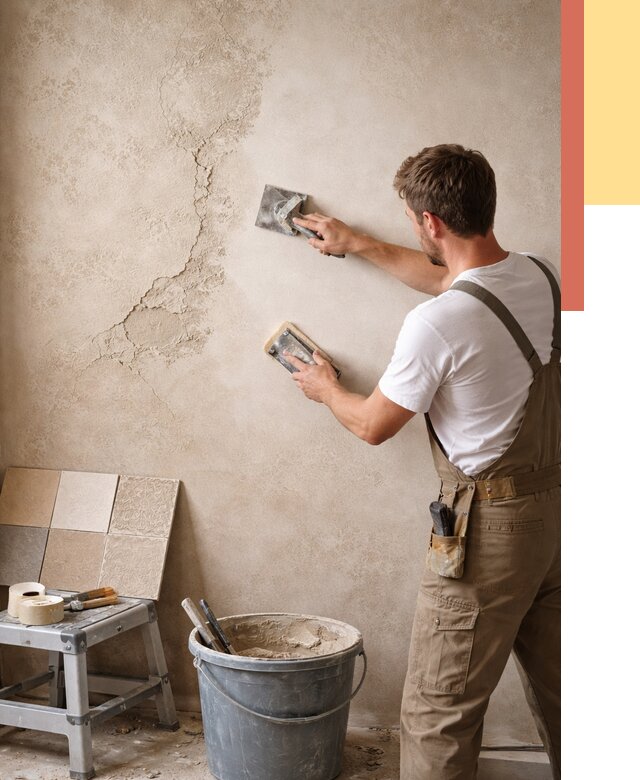 Ремонт декоративной штукатурки в Нягани от 4584 руб. под ключ | ОТДЕЛОЧНИК-Нга