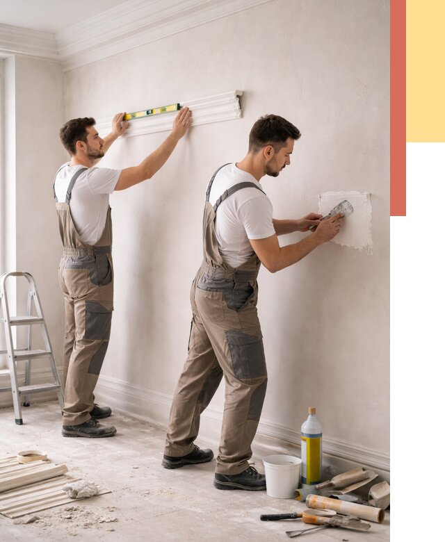 Монтаж лепнины на стены в Нягани от 4584 руб. — недорого, быстро | ОТДЕЛОЧНИК-Нга