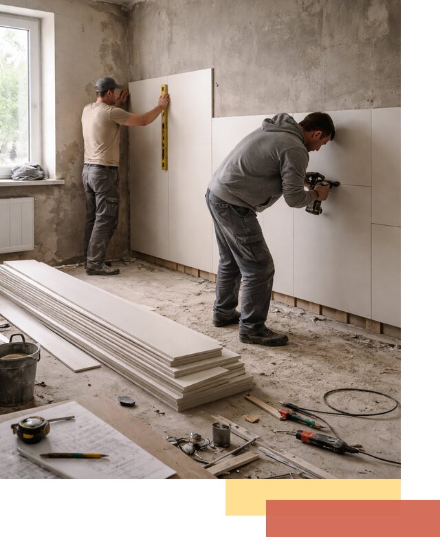 Монтаж ПВХ панелей на стены в Нягани качественно и быстро