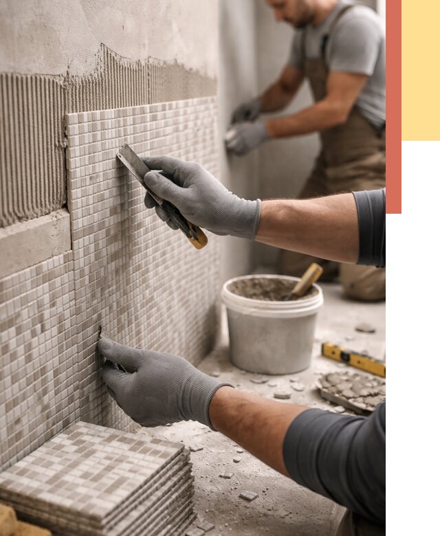 Облицовка стен мозаикой в Нягани от 3260 руб/м2 — укладка мозаики на стены | ОТДЕЛОЧНИК-Нга