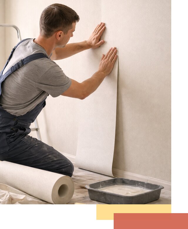 Поклейка флизелиновых обоев в Нягани качественно и быстро