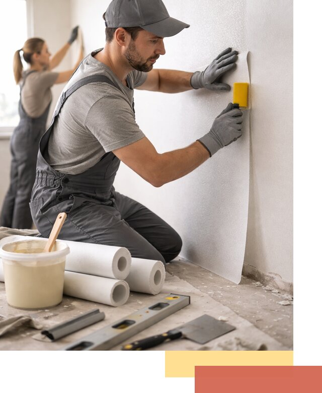 Поклейка стеклообоев профессионально в Нягани