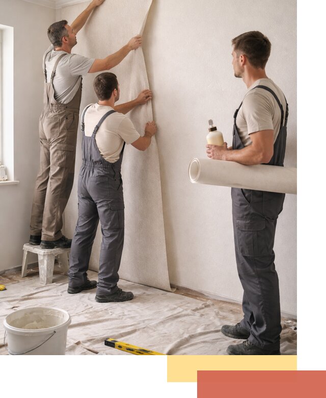 Оклейка стен обоями в Нягани — качественно и профессионально