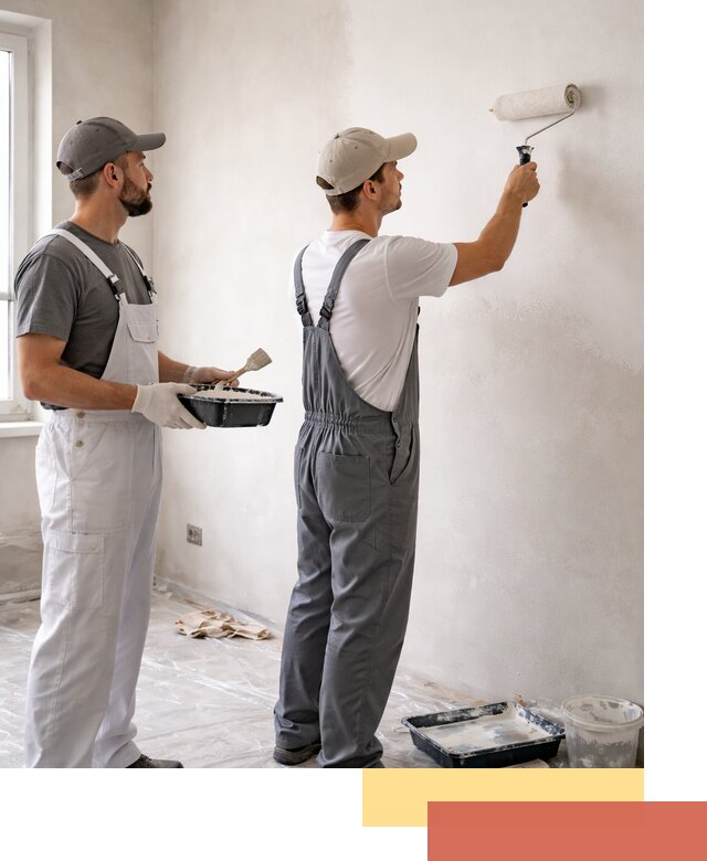 Покраска стен водоэмульсионной краской в Нягани