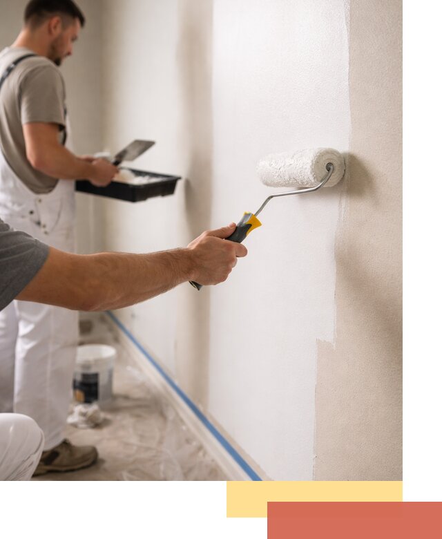 Покраска стен акриловой краской профессионально в Нягани