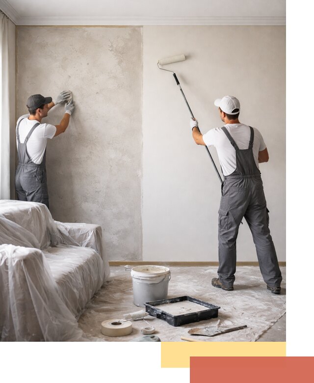 Покраска стен антивандальной краской в Нягани