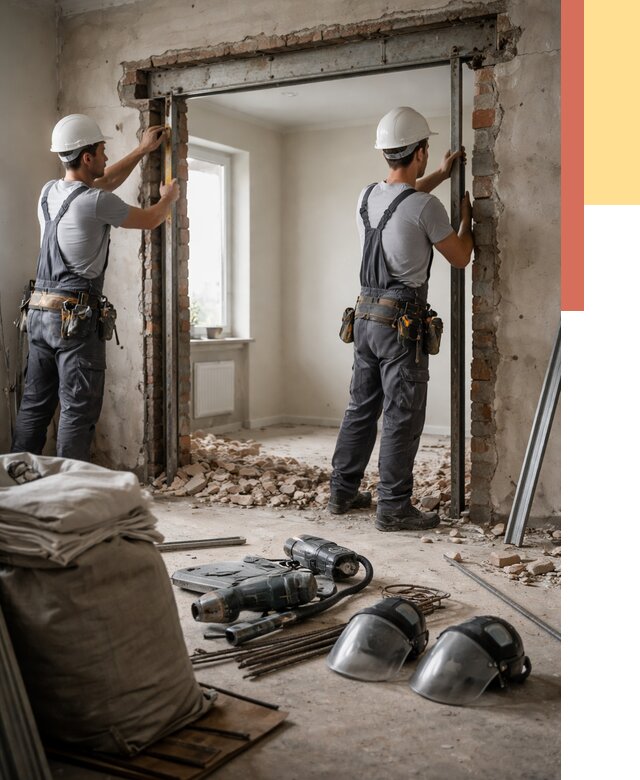 Расширение дверного проема в Нягани от 12733 руб. под ключ | ОТДЕЛОЧНИК-Нга