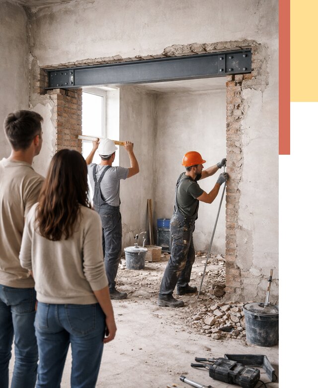 Усиление проема в стене в Нягани от 9677 руб. — усиление дверного проема металлоконструкцией | ОТДЕЛОЧНИК-Нга