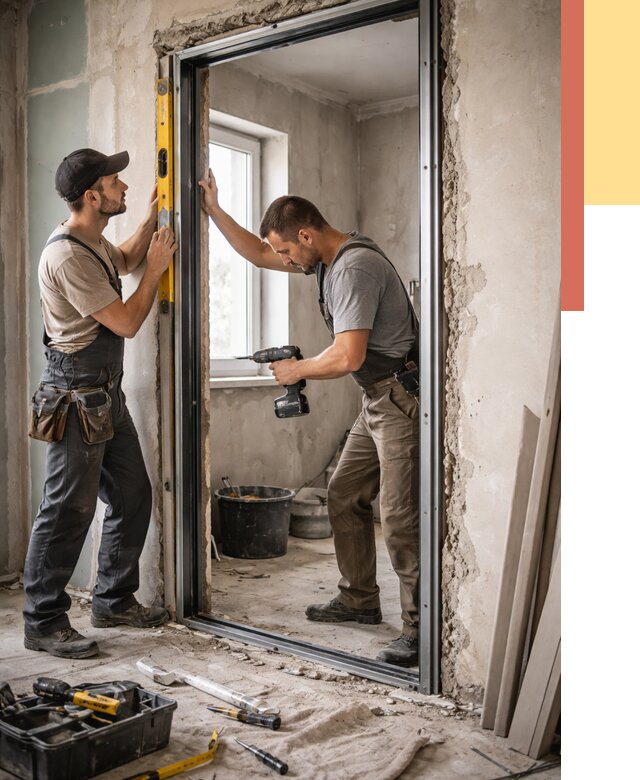 Закладка дверного проема в Нягани от 3565 руб. — быстро и недорого | ОТДЕЛОЧНИК-Нга