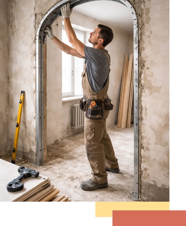 Устройство арочного проема в Нягани под ключ