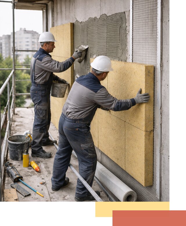 Утепление стен зданий и домов в Нягани качественно и надежно
