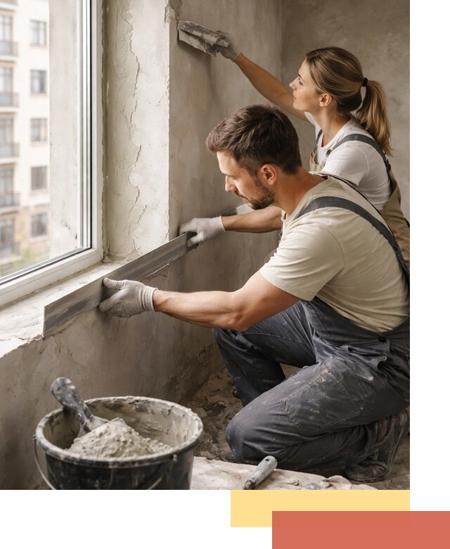 Штукатурка откосов дверей и окон профессионально в Нягани