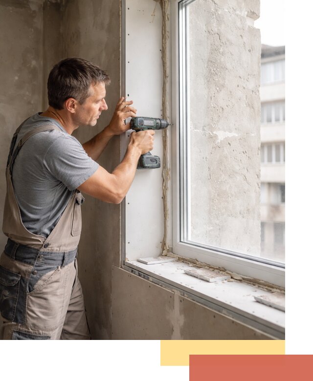 Монтаж гипсокартонных откосов в Нягани под ключ