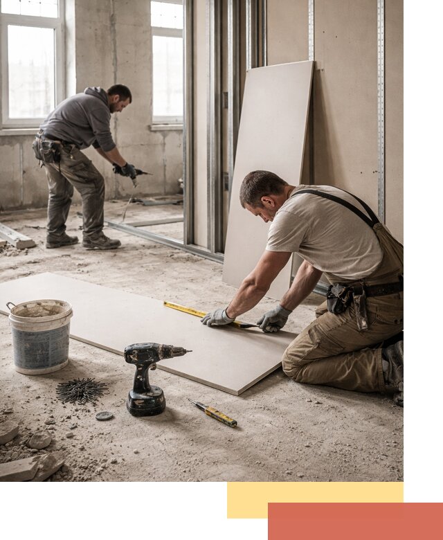 Кладка перегородок из ПГП под ключ в Нягани