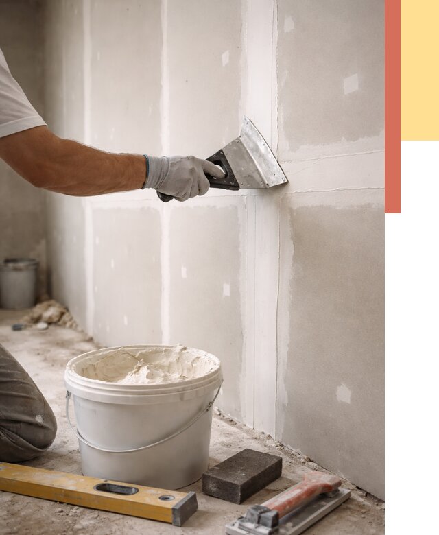 Шпаклевка перегородок из гипсокартона в Нягани от 2547 руб. — услуги ОТДЕЛОЧНИК-Нга