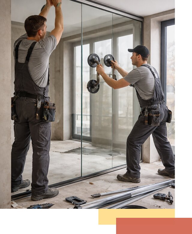 Цельностеклянные перегородки под ключ в Нягани