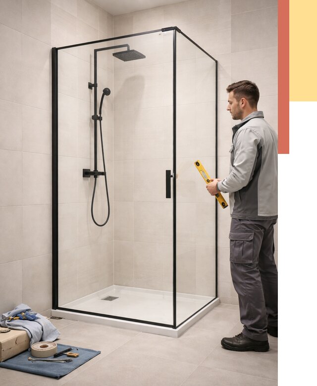 Стеклянные перегородки для душа в Нягани от 12733 руб. | Монтаж под ключ — ОТДЕЛОЧНИК-Нга