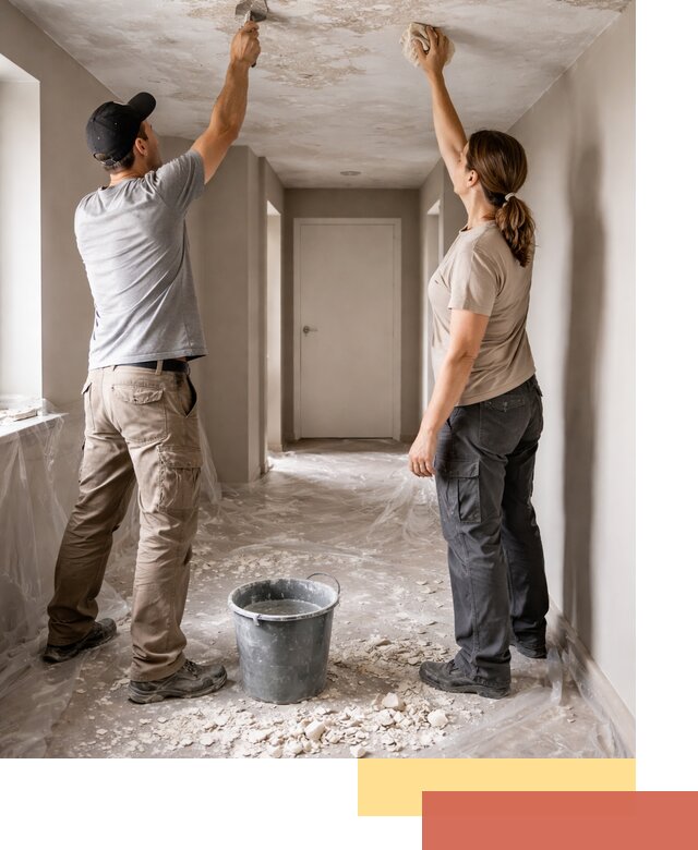 Удаление побелки с потолка в Нягани — быстро и аккуратно