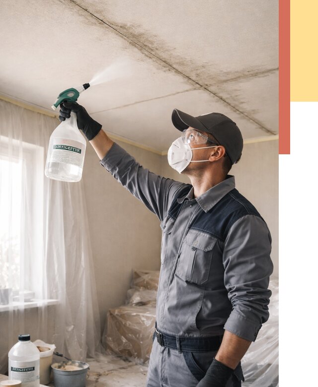 Антисептическая обработка потолка в Нягани от 2547 руб. | ОТДЕЛОЧНИК-Нга