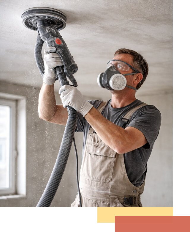 Шлифовка потолка в Нягани — качественная подготовка под отделку