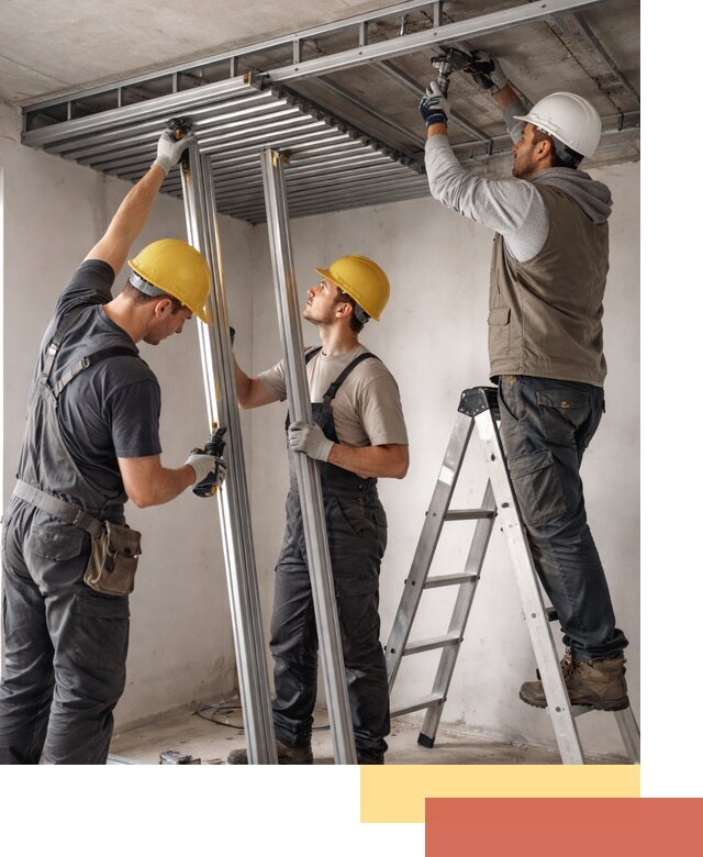 Монтаж реечного потолка под ключ в Нягани