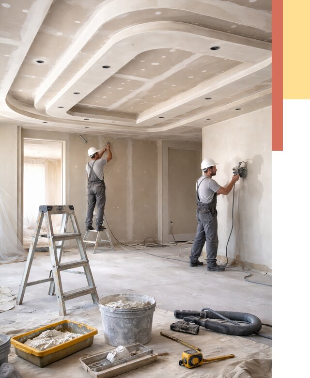 Многоуровневый потолок из гипсокартона в Нягани от 764 руб. под ключ | ОТДЕЛОЧНИК-Нга