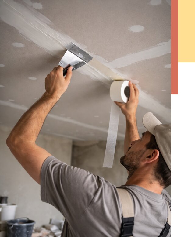 Обработка швов потолка ГКЛ в Нягани от 7640 руб. под ключ | ОТДЕЛОЧНИК-Нга