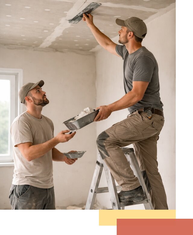 Шпаклевка потолка из гипсокартона в Нягани качественно и быстро