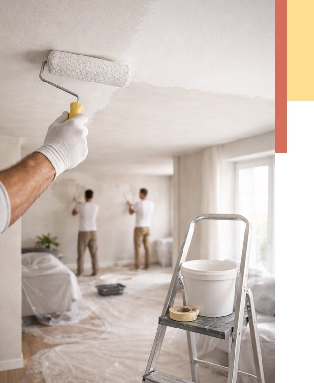 Покраска потолка акриловой краской в Нягани от 2547 руб. | ОТДЕЛОЧНИК-Нга