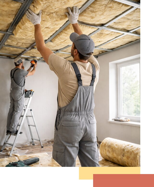 Утепление потолка под ключ в Нягани качественно и быстро