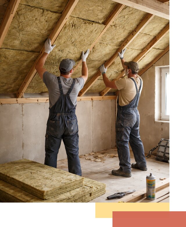 Утепление потолка минеральной ватой в Нягани