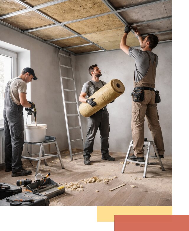 Шумоизоляция потолка в Нягани: профессиональный монтаж и отделка